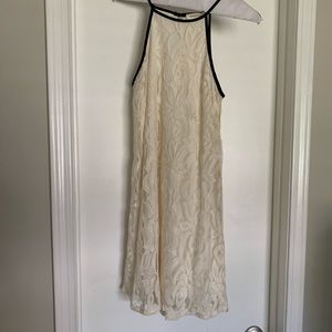 Cream and white lace dress